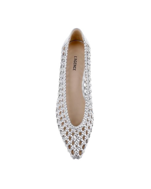 L'Agence White Alsace Ballet Flat