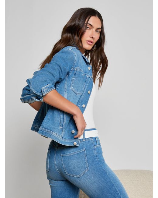L'Agence Blue 'Agence Celine Jean Jacket