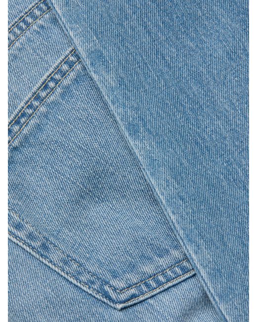 L'Agence Blue Thalina Cropped Stovepipe Jean