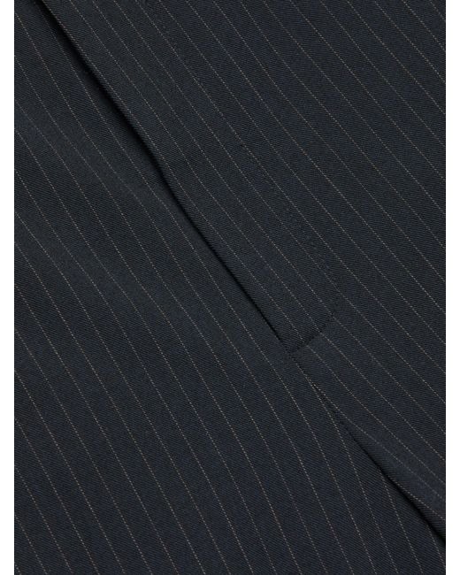 L'Agence Blue Rebel Pinstriped Trouser