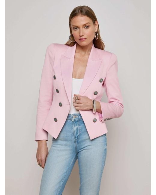 Blazer Bethany, Rose Poudré L'Agence en coloris Pink