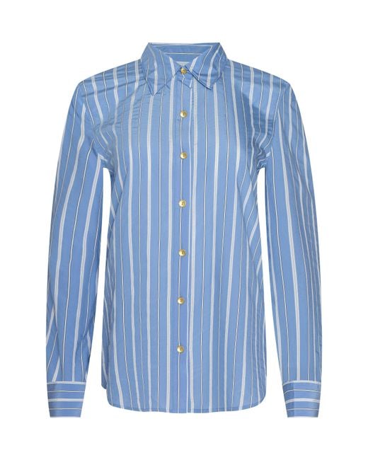 L'Agence Blue Ellery Poplin Shirt