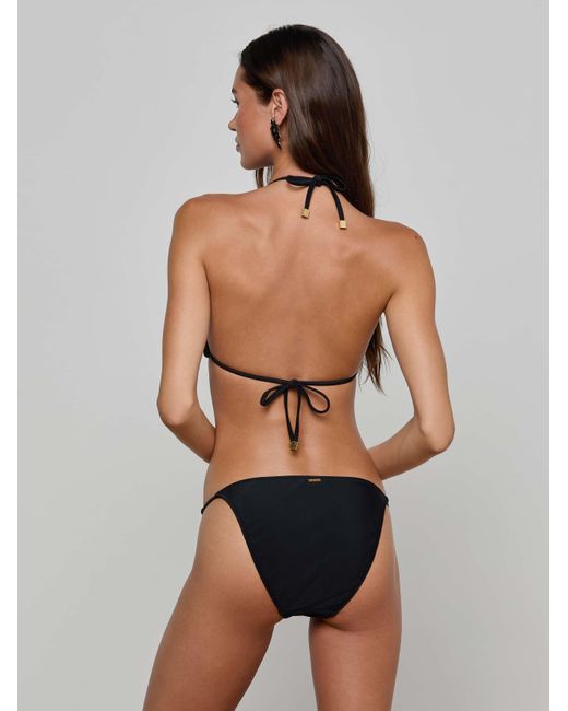 Bas De Bikini Ficelle, Noir L'Agence en coloris Black