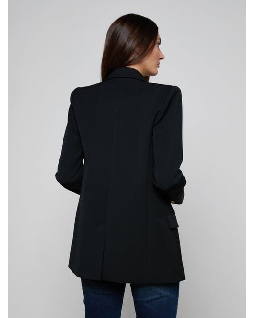 L'Agence Black Cambrie Oversized Blazer