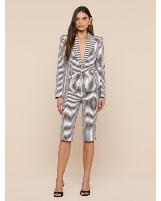 L'Agence Gray Misa Seersucker Blazer