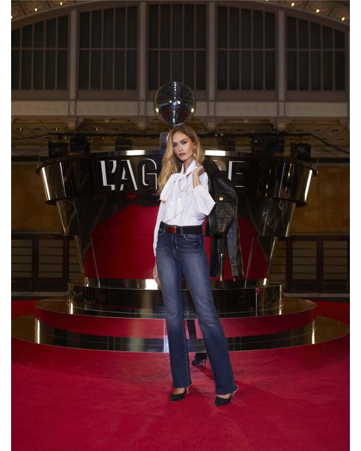 L'Agence Blue Ruth Straight-leg Jean