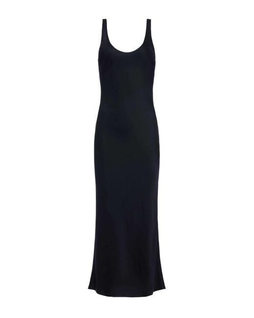 Robe Longue En Satin Akiya, Noir L'Agence en coloris Black