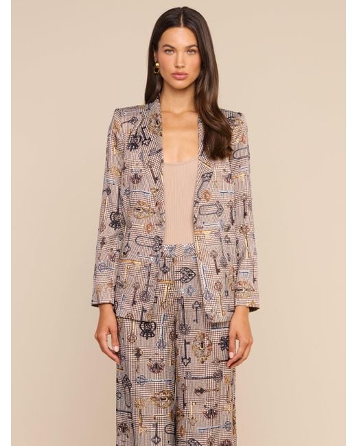 L'Agence Brown Aven Wrap Blazer