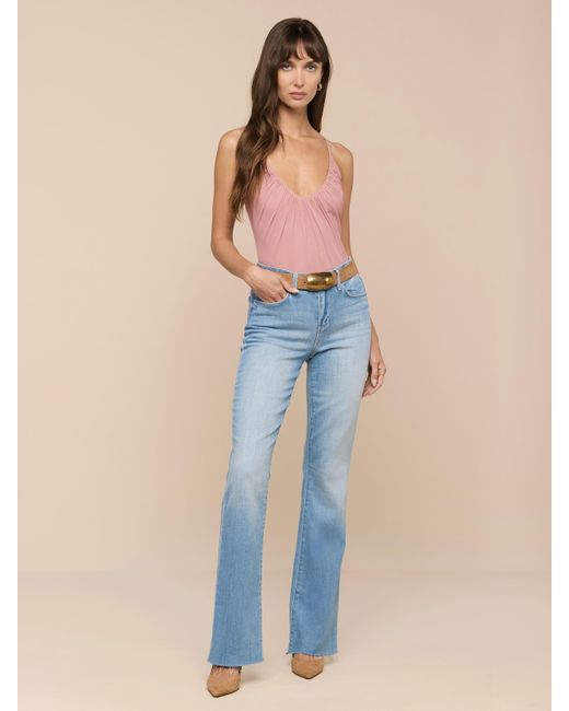 L'Agence Blue 'Agence Gelina Mesh Bodysuit