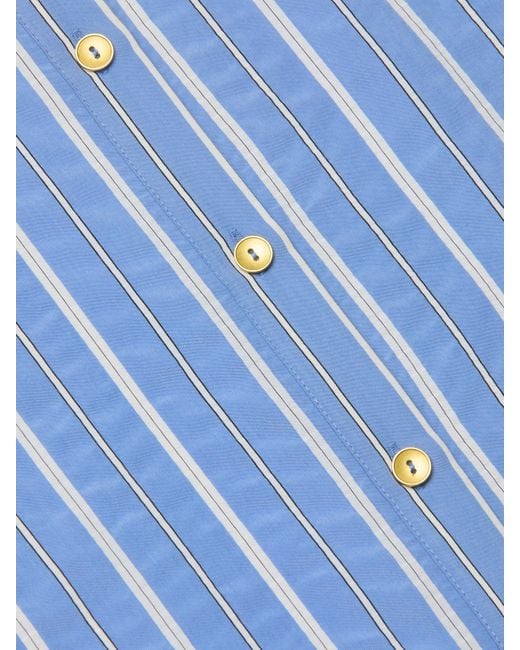 L'Agence Blue Ellery Poplin Shirt