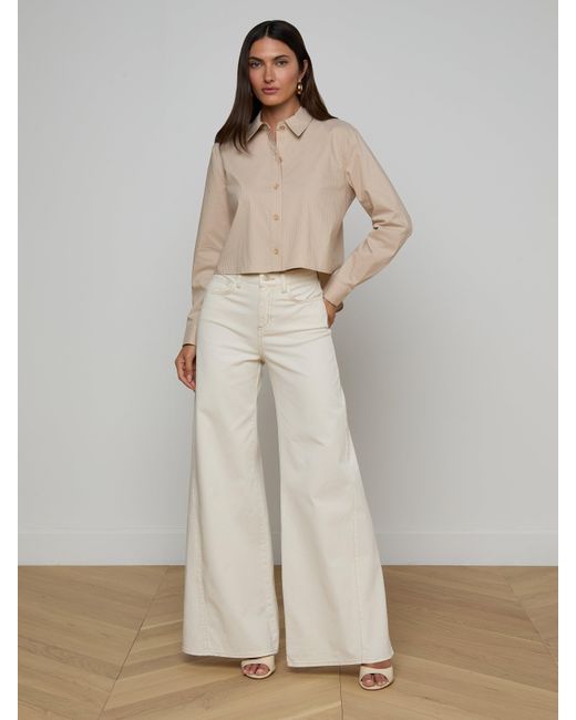 Chemise Cosette, Macadamia À Rayures Marron Clair L'Agence en coloris Natural