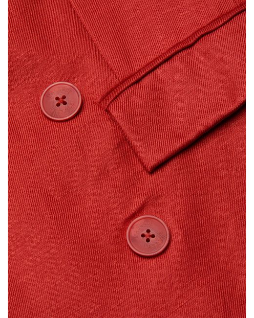 L'Agence Red Cambrie Oversized Blazer
