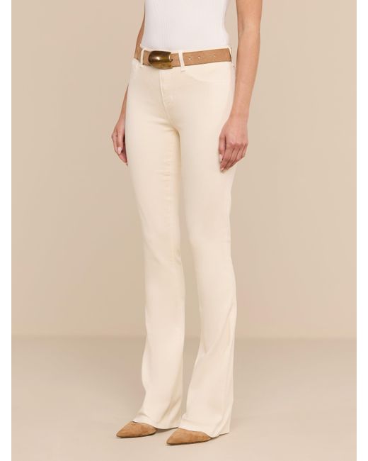 L'Agence White Selma Coated Bootcut Jean
