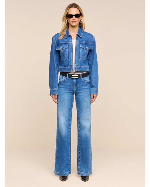 L'Agence Blue Micah Oversized Jean Jacket