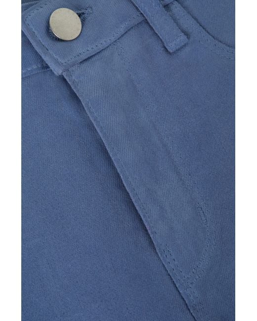 L'Agence Blue Marguerite Coated Skinny Jean