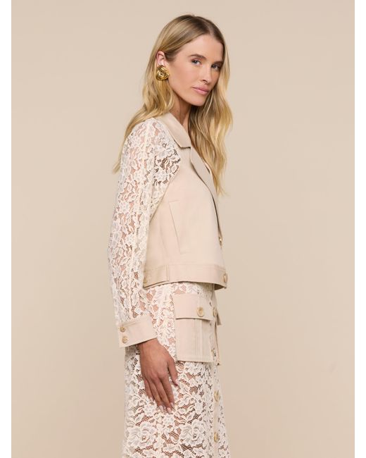 L'Agence Natural Novelle Lace Trench