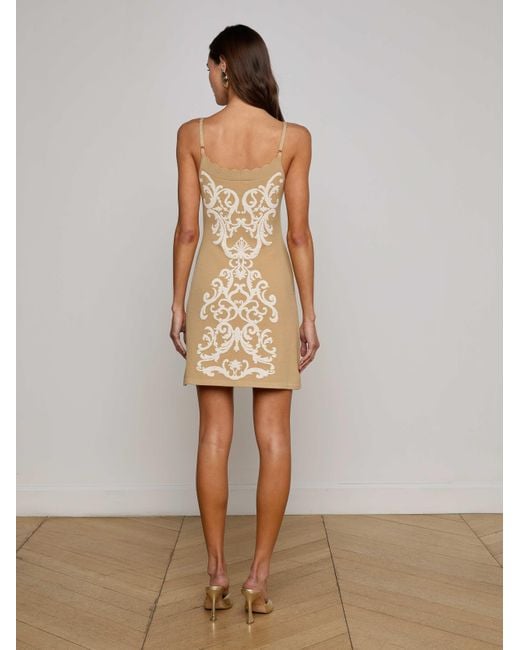L'Agence Natural Betania Jacquard Mini Dress