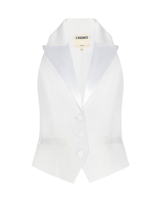 L'Agence White Tomi Vest