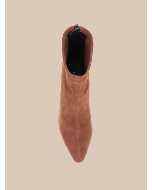 L'Agence Natural Salome Stretch Suede Boot