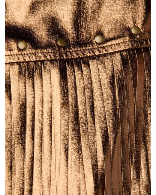 L'Agence Multicolor Karolina Fringe Skirt