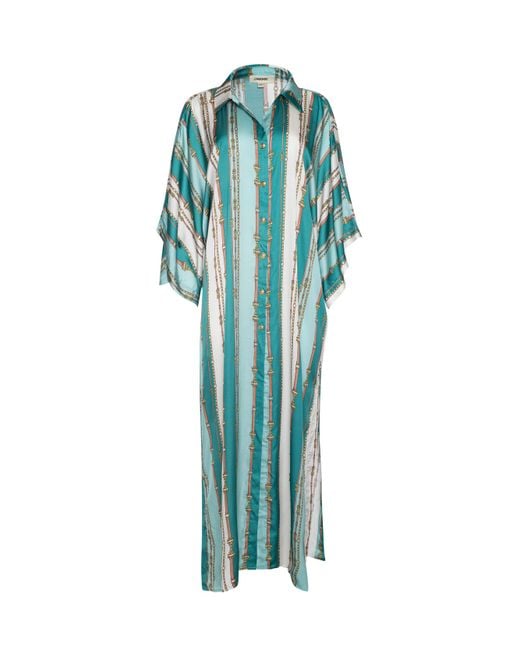 L'Agence Green Wrena Cover-Up Dress