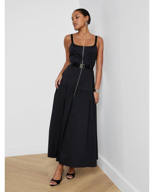L'Agence Black Rima Maxi Dress