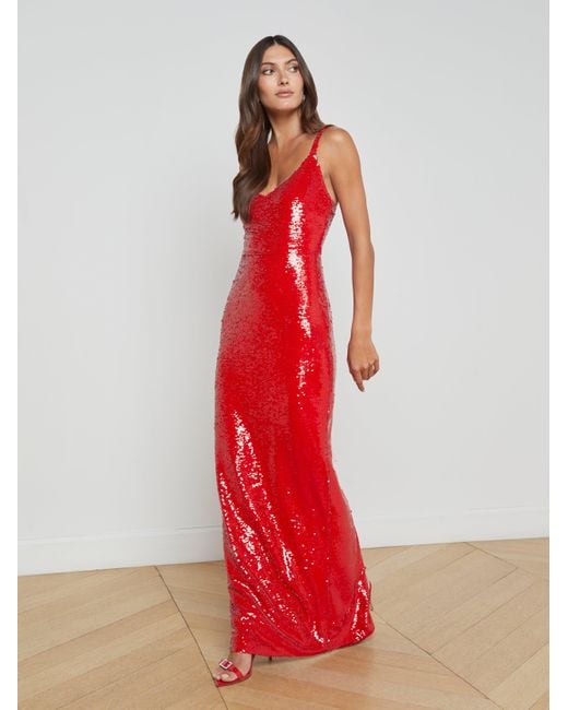 open lace back dress Strappy-Back Dark Long Sequin Prom Dress main image 0