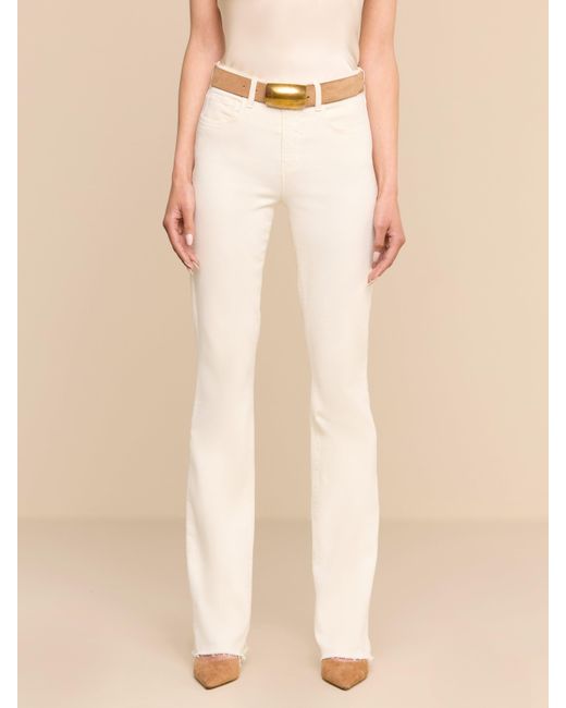 L'Agence White Ruth Straight-leg Jean