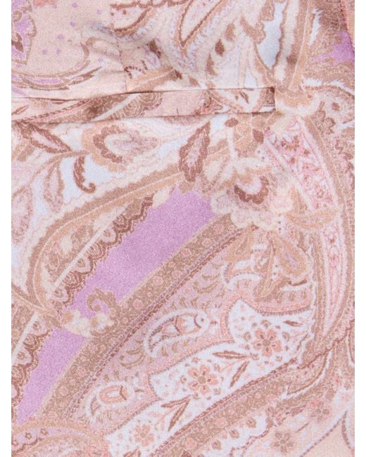 L'Agence Natural Pilar Silk Wide-Leg Pants