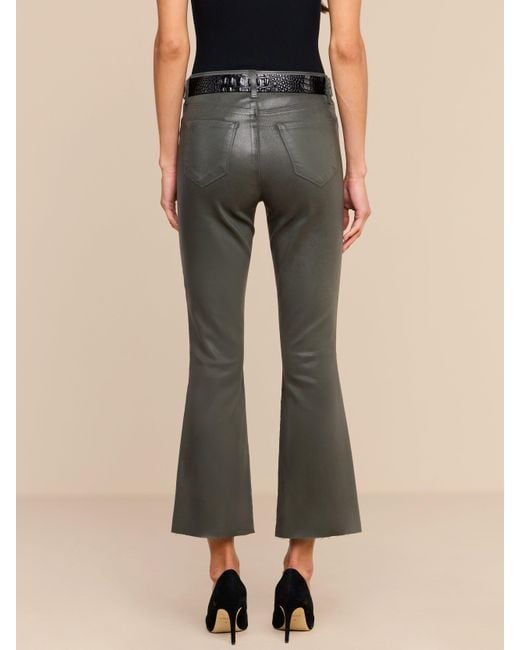 L'Agence Multicolor Kendra Coated Cropped Flare Jean