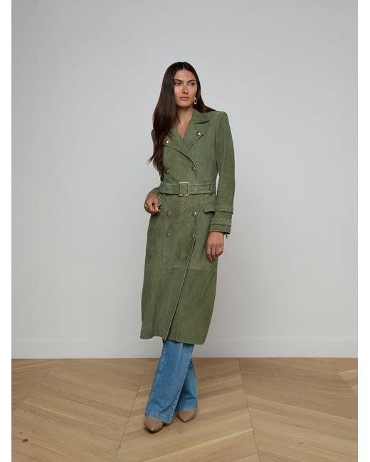 L'Agence Green Petite Scottie Coated Jean