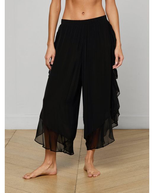 L'Agence Black Adonis Cover-Up Pants