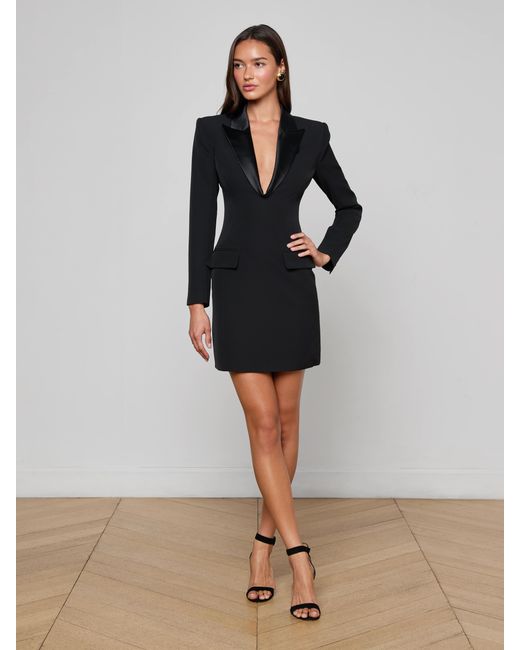 L'Agence White Esti Mini Dress