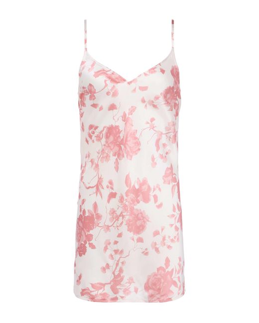 L'Agence White Inez Silk Slip Dress