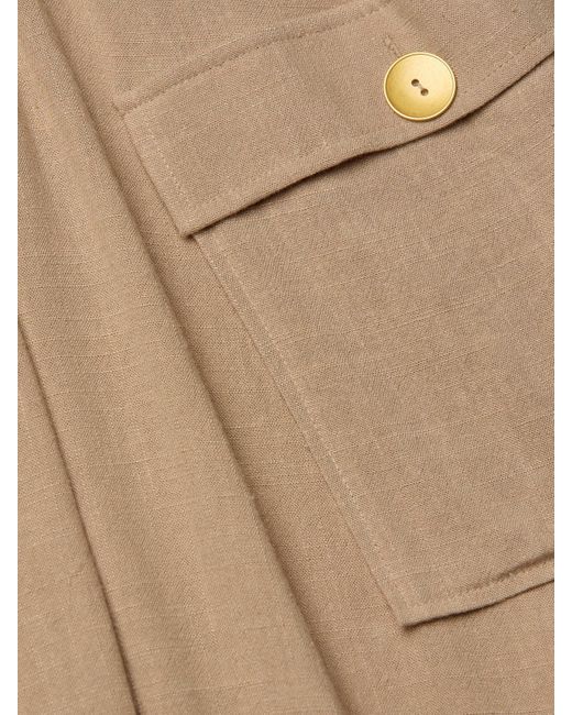 Robe En Lin Mélangé Cosima, Amande L'Agence en coloris Natural