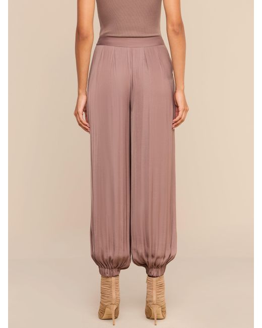 L'Agence Brown Palmer Satin Pants