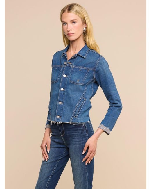 L'Agence Blue Janelle Denim Jacket