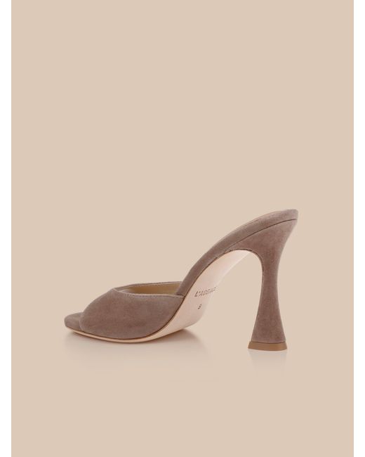 L'Agence Multicolor Avery Suede Open-Toe Mule
