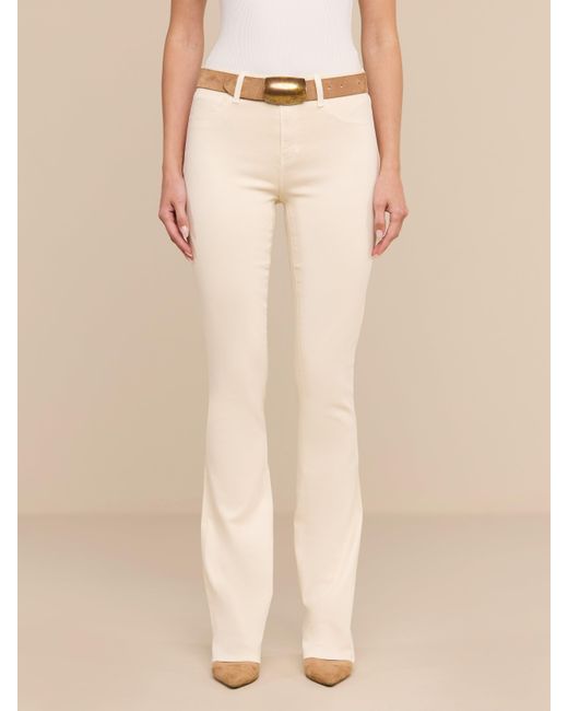 L'Agence White Selma Coated Bootcut Jean