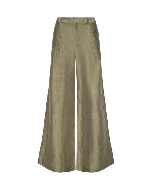 L'Agence Natural Allanah Linen-Blend Trouser