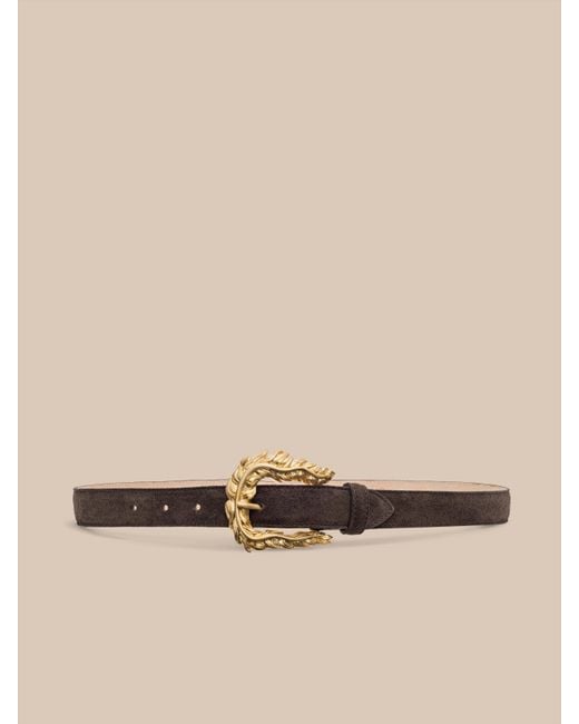 L'Agence Natural Sedaris Suede Belt