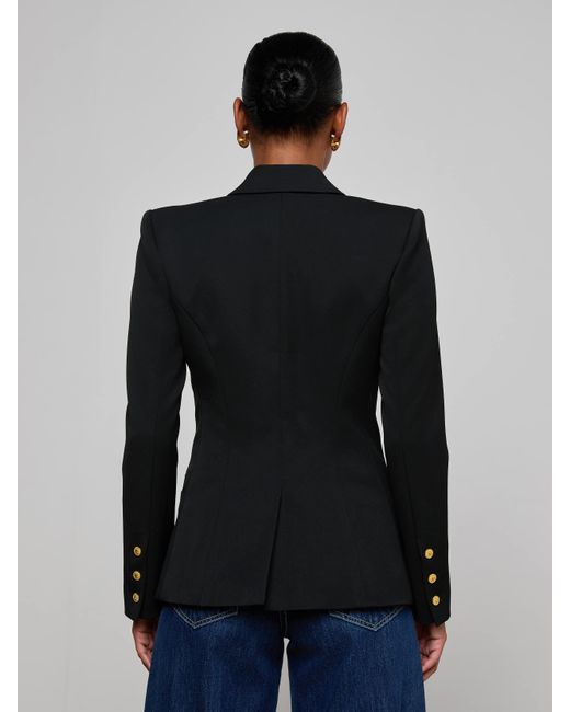 L'Agence Blue Kyomi Double-Breasted Blazer