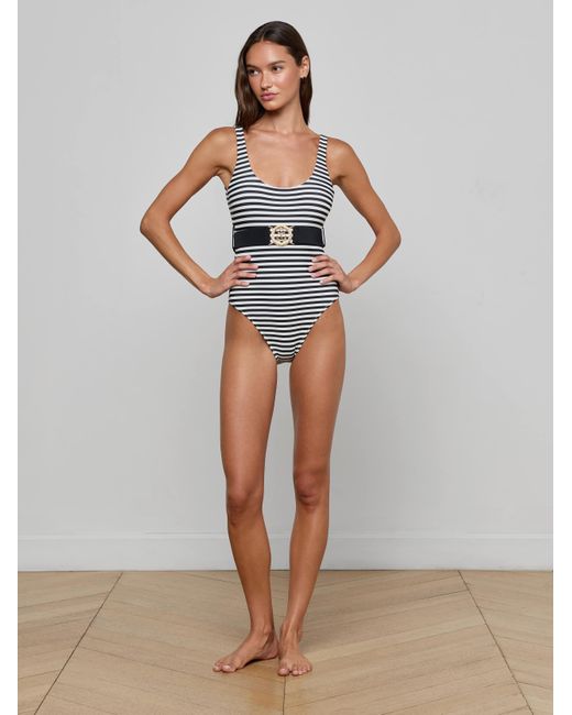 L'Agence Blue 'Agence Mila One-Piece Swimsuit