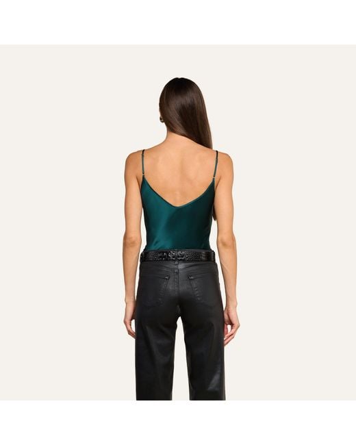 L'Agence Green Lexi Silk Camisole