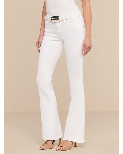L'Agence White Cara Low-Rise Bootcut Jean