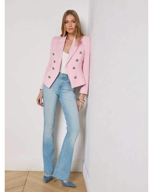 Blazer Bethany, Rose Poudré L'Agence en coloris Pink