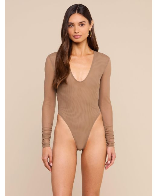 L'Agence Natural Thalassa High-Leg Bodysuit