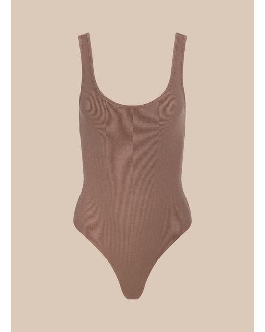 L'Agence Pink Nica Scoopneck Bodysuit