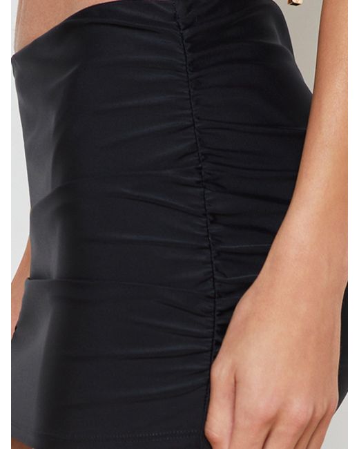 L'Agence White Coco Mini Skirt Cover-up