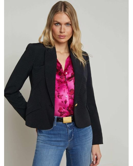 Blazer Jennah, Noir/Rosa Chinensis L'Agence en coloris Red